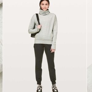 Lululemon Go Forward Pullover Heathered Core Ultra Light Grey 8